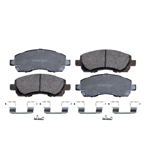 Image of Detroit Axle - Brake Pads for 1997-1999 Subaru Legacy Front and Rear Premium Ceramic Brake Pads with Hardware Replacement