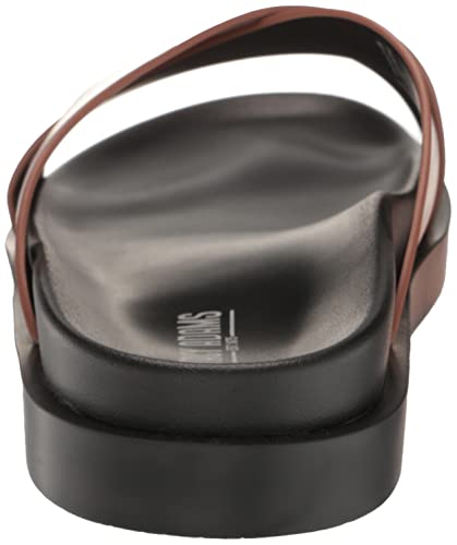 Stacy Adams Men's Montel Cross Strap Slide Sandal, Cognac, 11 #TOP2