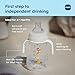 MAM Trainer Sippy Cup for Toddlers 1-3, 8 oz. Transition Drinking Cup with Extra-Soft Spout, Spill-Free Nipple, and Non-Slip Handles, for Boys 4+ Months, 1 Count