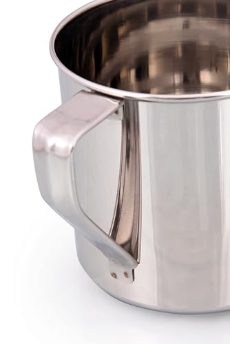 Image of Stainless Steel Multipurpose Mug | Steel Camping Mug | Steel Mug for Bathroom Shower Home | Strong and Sturdy Mug, Silver (Stainless Steel, 750ML)