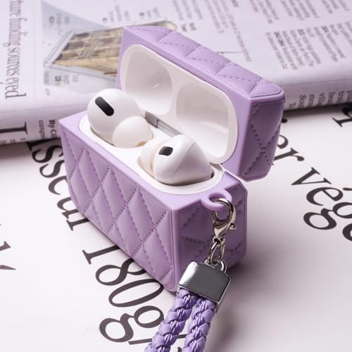 Coque AirPods 1/2 silicone souple rose anti-rayure diamant