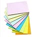 HQCME 9 Pack Lined Sticky Notes 4X6 in Post, 9 Pastel Colors Large Ruled Post Sticky Colorful Super Sticking Power Memo Pads Strong Adhesive, Sticky Notes with Lines Office, Home, 35 Sheets/pad