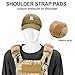 PQEUGOA 2 Pack Shoulder Strap Pad Backpack Strap Pads Tactical Vest Shoulder Pad Guitar Pad Width Up to 3.1