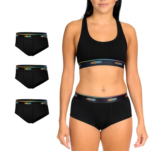 Image of Woxer Women's Classic Seamless Boyshort Panties, Soft Modal Fabric with No Roll Inseam, Chafe-Free, Breathable Design