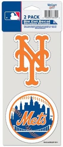 New York Mets 2-Pack 4'' x 4'' Die-Cut Decals
