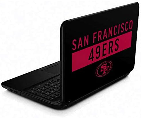 Skinit Decal Laptop Skin Compatible with 15.6 in 15-d038dx - Officially Licensed NFL San Francisco 49ers Black Performance Series Design
