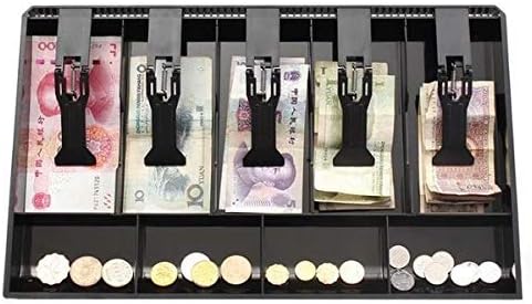 DivinextCash Tray Plastic (9 compartment, Black)