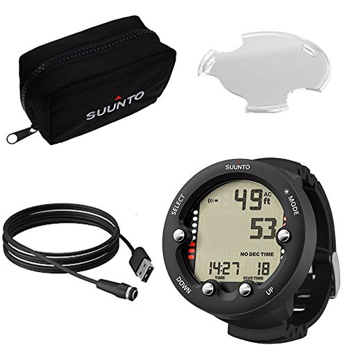 Suunto Zoop Novo Black Dive Computer with USB, Display Shield and Soft Bag
