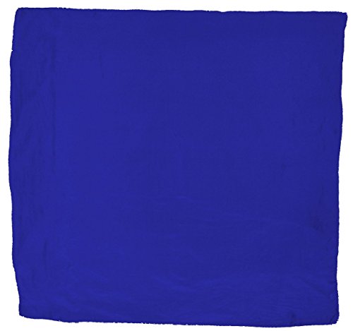 Cowboy Wild Rag Silk Scarf - Royal Blue