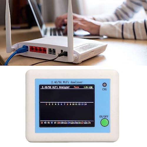 Image of Analyzer, 2.4G 5G Analyzer, 2.4 Inch TFT Color Screen Scanner Network Analyzer with Light Indication, Battery Display, Long Standby