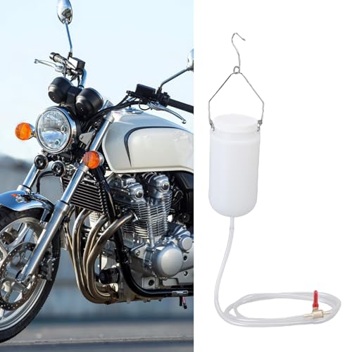 ciciglow Motorrad-Zusatzkraftstofftank, Zusatzgas-Kraftstofftank, Universal-Motorrad-Gastank-Reparatur-Werkzeugsatz, Zusatzkraftstofftank mit Kraftstoffschlauch und Absperrventil