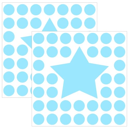 Stickers Decorativos Luminosos Azul 10x10 cm 2 piezas
