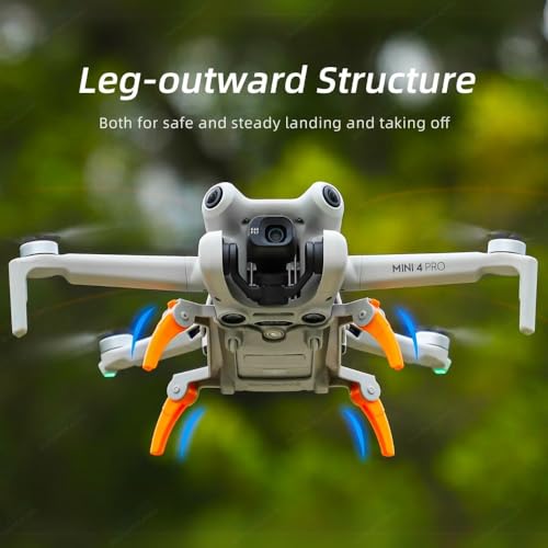 Image of com Foldable Spider Landing Gear for DJI Mini 4 Pro (Grey+Orange