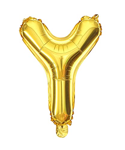 アルファベットバルーン (Y, Gold) お誕生日 飾り付け ベビーシャワー フォトプロップス パーティーグッズ 風船 お祝い イベント バルーン 風船 パーティー