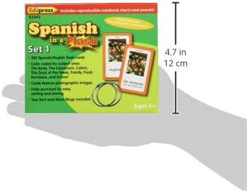 Edupress Spanish in a Flash Cards Set 1 (EP62342)