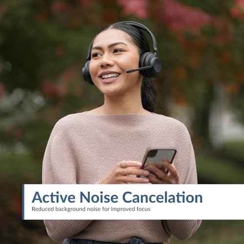 Image of Cyber Acoustics Professional Wireless Headset with AI Noise Cancelation (HS-1500BT II) - Includes ANC and AI-Powered Noise Canceling Tech for Professional Sounding Calls, USB-C Bluetooth Dongle