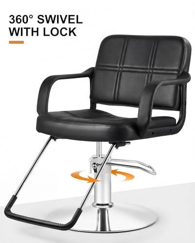 Image of Artist hand Hydraulic Barber Chair Salon Chair for Hair Stylist Tattoo Chair Shampoo Salon Equipment
