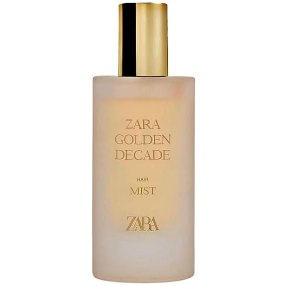Zara Golden Decade + Hair Mist Limited Edition Perfume Set for Women Orange Blossom Jasmine and Vanilla Warm Amber Floral Scent Eau de Parfum 2x50ml (1.7 fl. oz.)