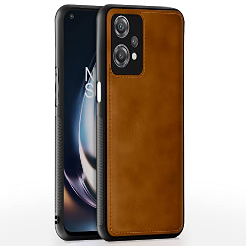 Image of Pikkme Oneplus Nord Ce 2 Lite 5G Back Cover | Flexible Pu Leather | Full Camera Protection | Raised Edges | Super Soft-Touch | Bumper Case for Oneplus Nord Ce 2 Lite 5G (Brown)