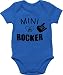 Baby Strampler Mädchen & Junge - Mini Rocker - 1/3 Monate - Royalblau - Baby Kleidung mädchen 6-12 Monate Junge - BZ10 - Baby Body Kurzarm für Jungen und Mädchen