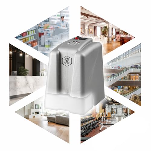 Ambientador Eléctrico profesional Ambimax luz led decorativo, grandes superficies, oficinas, comercios, gimnasios, hoteles, restaurantes, hasta 500m3, hasta 30 días, Botón ON/OFF (NO INCLUYE CARGA)