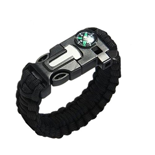 See full amazon price history chart for Futaba Survival Bracelet Flint Fire Starter Gear With Compass - Black Futaba Survival Bracelet Flint Fire Starter Gear With Compass - Black (B0786L5T9B) Amazon Price History, Amazon Price Tracker