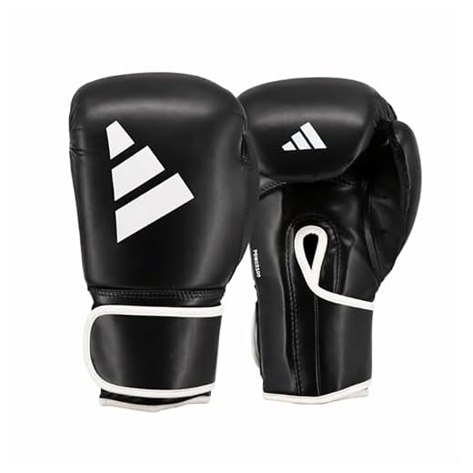 adidas Hybrid 100 Boxhandschuhe, Schwarz/Weiß, 12 oz