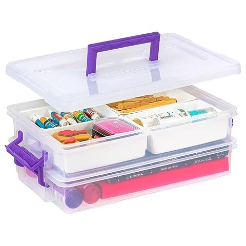 IRIS USA 9.4 Qt Plastic Storage Bin Cover