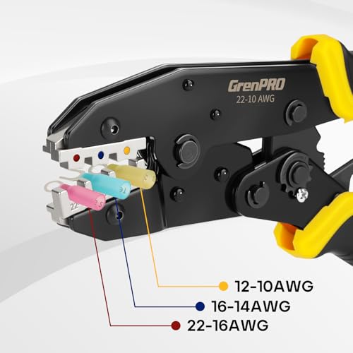 GRENPRO Crimping Tool for Heat Shrink Connectors AWG22-10 Crimping Pliers - Image 6
