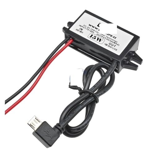 Convertisseur DC-DC 12V 5V avec prise Bend Micro USB pour votre dashcam