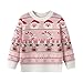 Christmas Toddler boy Outfits Toddler Kids Ugly Christmas Sweater Girls Boys Funny Xmas Holiday Sweaters Long Sleeve Cute Sweatshirts Shirts Fall Winter Warm Knit Pullover Tops A-Pink