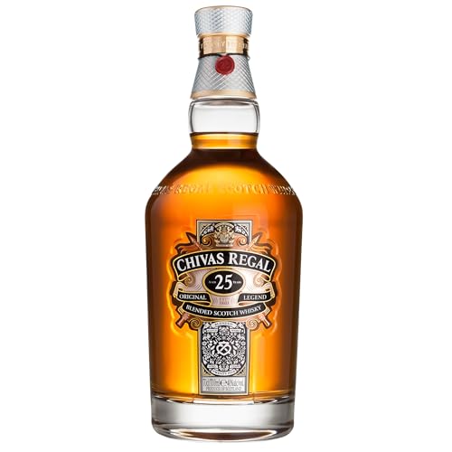 Chivas Regal 25 Years Old Blended Scotch Whisky - edelste Whisky Komposition aus dem Herzen der Speyside - 0 7l