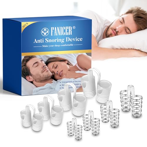 Dilatatore Nasale Antirussamento Trasparente, Dispositivo per Respirare Meglio, Comfort Notturno per Uomo e Donna(Limpido)