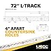 Ancra L Track 6 Foot, Heavy Duty Grade 6351 Aluminum Airline L-Track, Versatile Trailer Tie Down Track for Van Trailers, Utility Trailers or Truck Beds - Secure Motorcycles, ATVs, Dirt Bikes