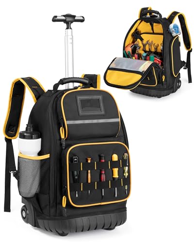 Marscamd Rolling Tool Backpack with a Detachable Tool Insert