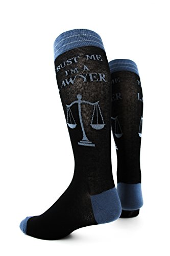 Foot Traffic Men's Professsion And Hobby, Funny Novelty Men’s Socks, Sizes 7–12 (Lawyer) #TOP2