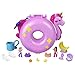 Polly Pocket Sparkle Cove Adventure Unicorn Floatie Compact Playset with 2 Micro Dolls & 12 Accessories, Including 2 with Color Change
