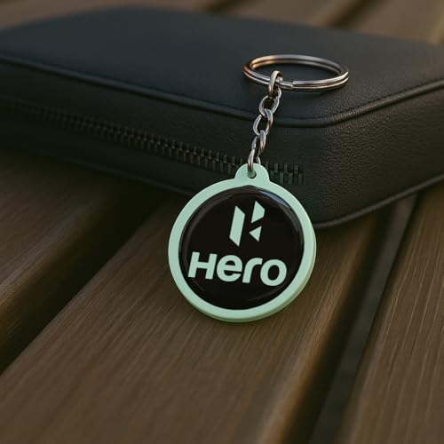 Image of Mi Glow Store Glow in Dark Keychain for Bike Men | Gift for Man | Bike Accessories | Charges in Light Glows in Dark | Key chain for Bike