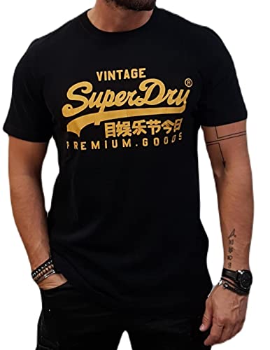 Superdry Vintage Heritage M1011452A-02A le t-shirt confortable anti-déformation