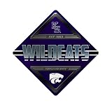 Rico Industries NCAA Kansas State Wildcats - KSU Metal Sign 16.5'' x 16.5'' Home Décor - Bedroom - Office - Man Cave