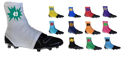 Cubiertas deportivas personalizadas Pow! Series para tacos - 12 colores - Elige números o iniciales - Tallas para jóvenes y adultos