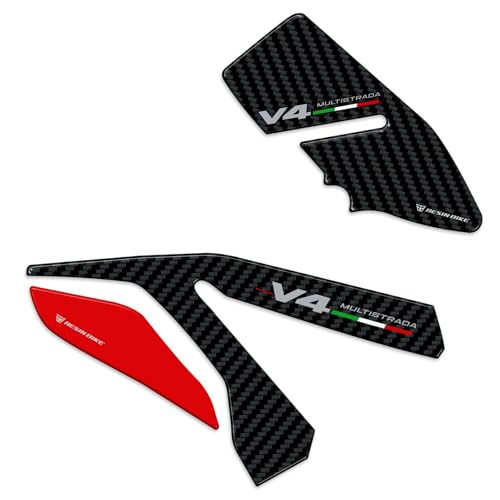 Autocollant Moto protection 3D résine pour seuil Ducati Multistrada V4 2021 2022 2023 2024