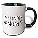 3dRose 154071_4 Malinois Mom Mug, 11 oz, Black