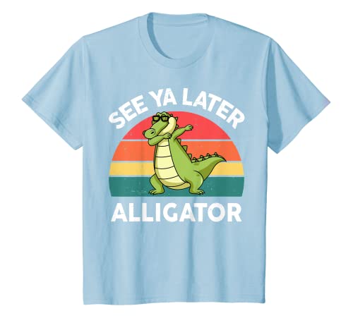 Niños Camisa de cocodrilo Funny See Ya Later Alligator Camiseta