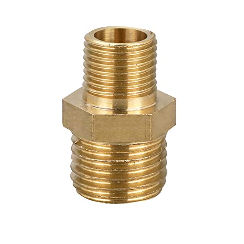 bzcemind Copper Equal Diameter Double Outer External Thread Variable Diameter 1/4