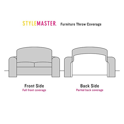 Stylemaster Alexandria Furniture Throw, Large Sofa, Burgundy