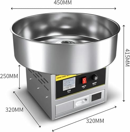 HOTAPEPU Elektrische Maschine Aus Rostfreier Stahl Zur Herstellung Von Zuckerbaumwolle, Handelsübliche Zuckerwatte, Maschine Für Baumwolle Und Zucker ~// – Bild 8
