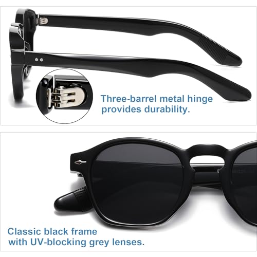Image of Gleyemor Fashion Sunglasses for Men Women Tortoise Shell Sunglasses Trendy Unisex Style UV400 Protection Shades