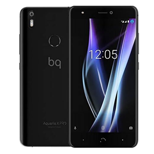 BQ Aquaris X Pro - Smartphone DE 5.2'' (4G+, WiFi, Bluetooth 4.2, Qualcomm Snapdragon 626 Octa Core, 32 GB de Memoria Interna, 3 GB de RAM, cámara DE 12 MP, Android 7.1.1 Nougat) Negro
