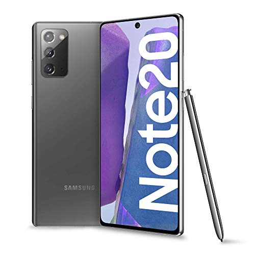 Samsung Galaxy Note20   Smartphone, pantalla 6,7 pulgadas Super AMOLED+, 3 cámaras, 256 GB, 8 GB RAM, 4300 mAh, Dual SIM + eSIM, Android 10, Mystic Gray